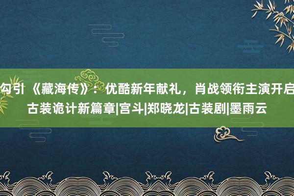 勾引 《藏海传》：优酷新年献礼，肖战领衔主演开启古装诡计新篇章|宫斗|郑晓龙|古装剧|墨雨云