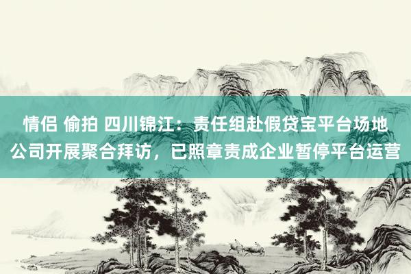 情侣 偷拍 四川锦江：责任组赴假贷宝平台场地公司开展聚合拜访，已照章责成企业暂停平台运营
