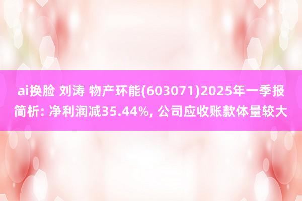 ai换脸 刘涛 物产环能(603071)2025年一季报简析: 净利润减35.44%, 公司应收账款体量较大